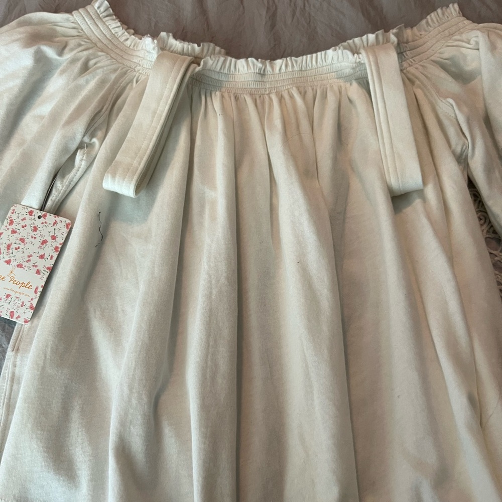 Beautiful white of the shoulder with strap
